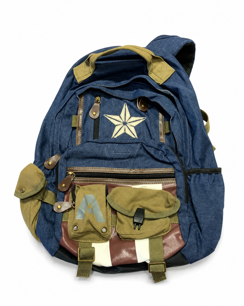 The Cap's Denim Backpack